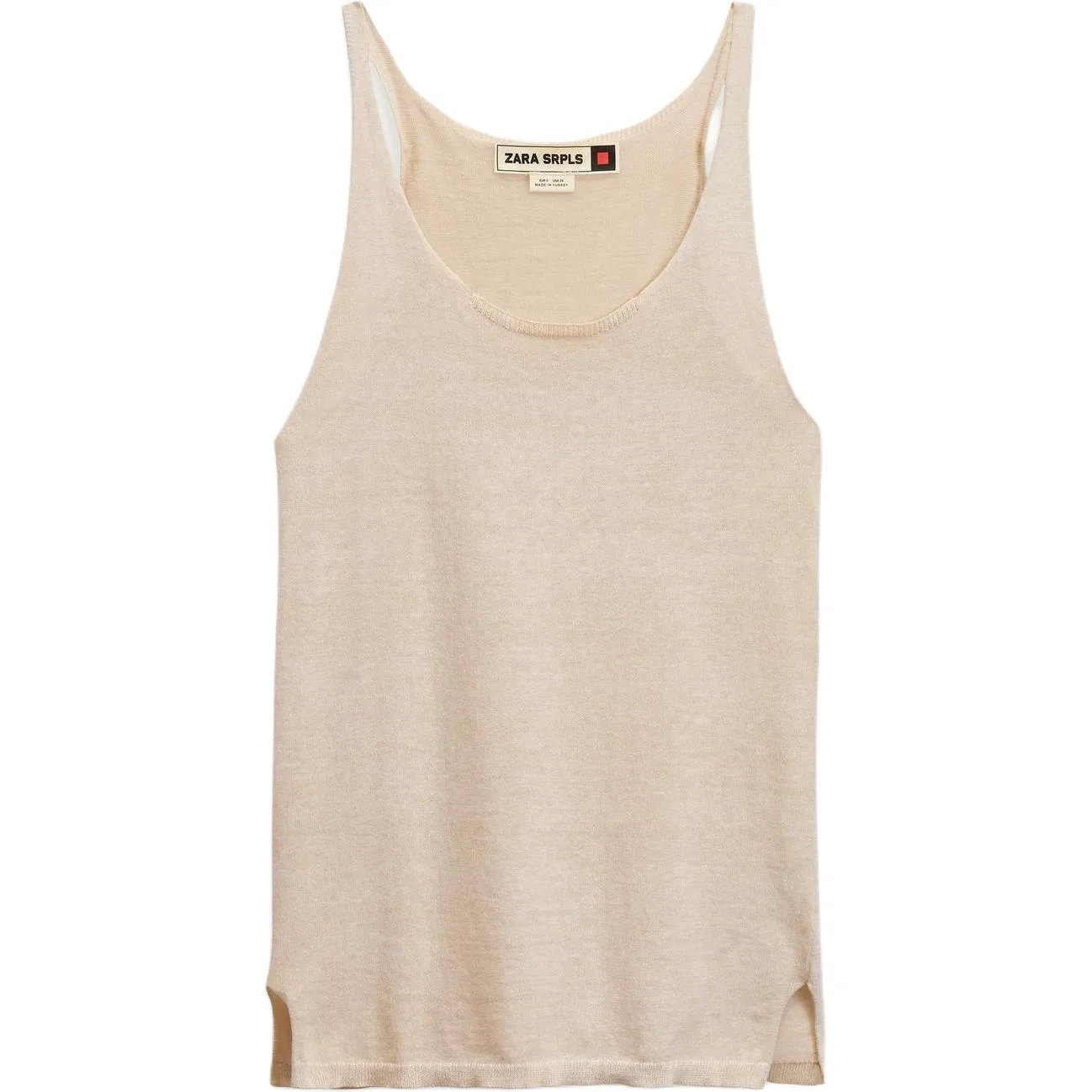 Женская майка-камисоль Raw White ZARA, Raw White
