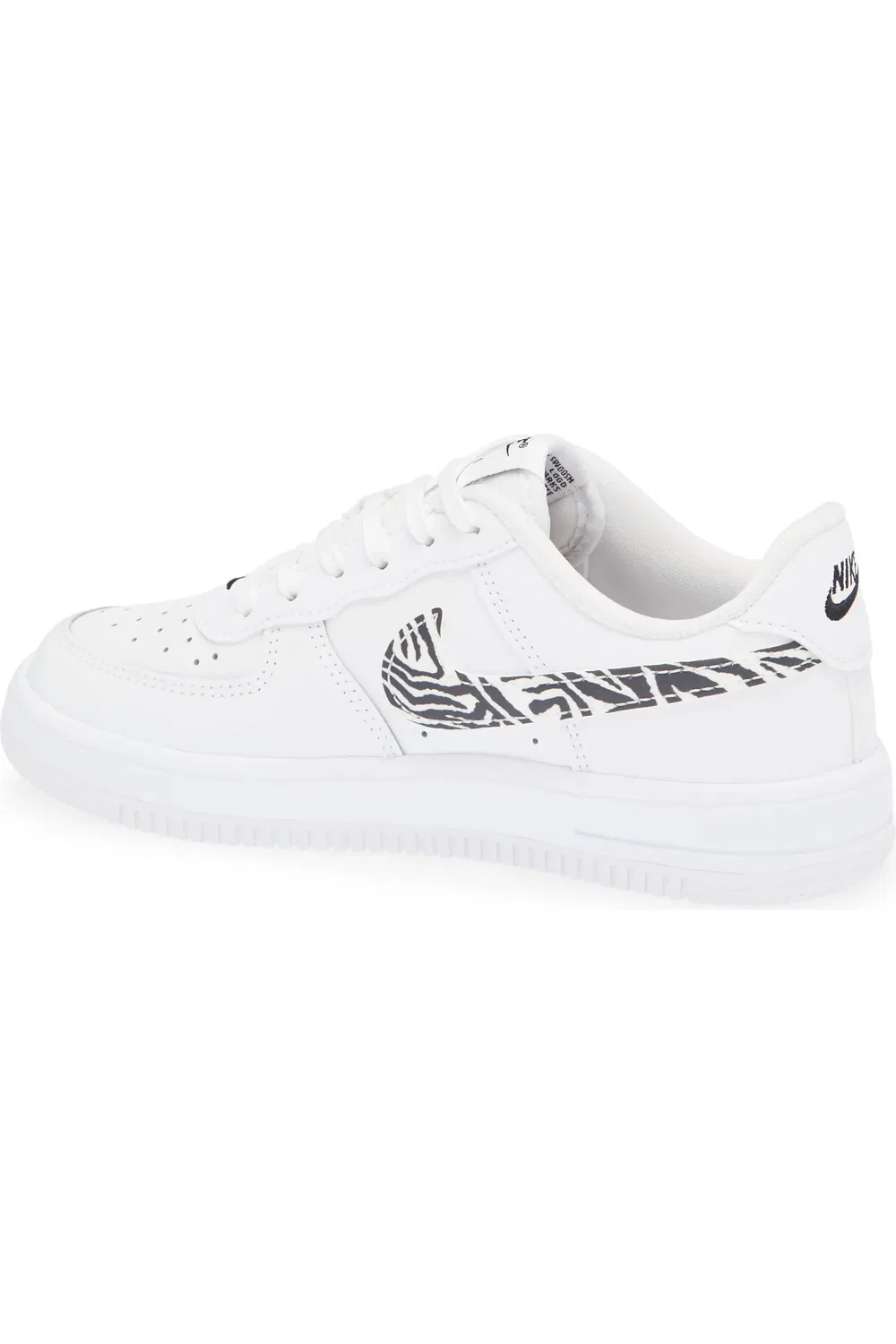Детские кроссовки баскетбольные Air Force 1 Nike, белый/черный/белый — фото 2
