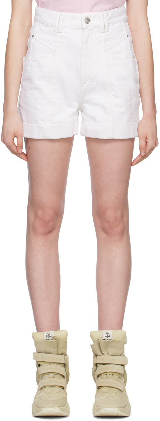 

Белые джинсовые шорты Vetanio Isabel Marant