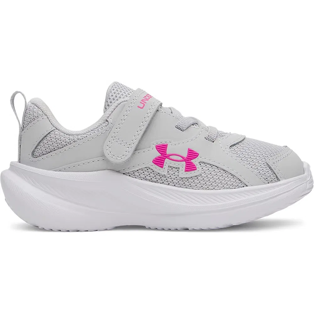 Детские кроссовки Charged+ Asset 11 AC для малышей Under Armour, Gray/Gray /Pink — фото 2