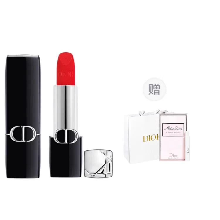 Женская помада Velvet 888 Orange Tone True Red DIOR, Red