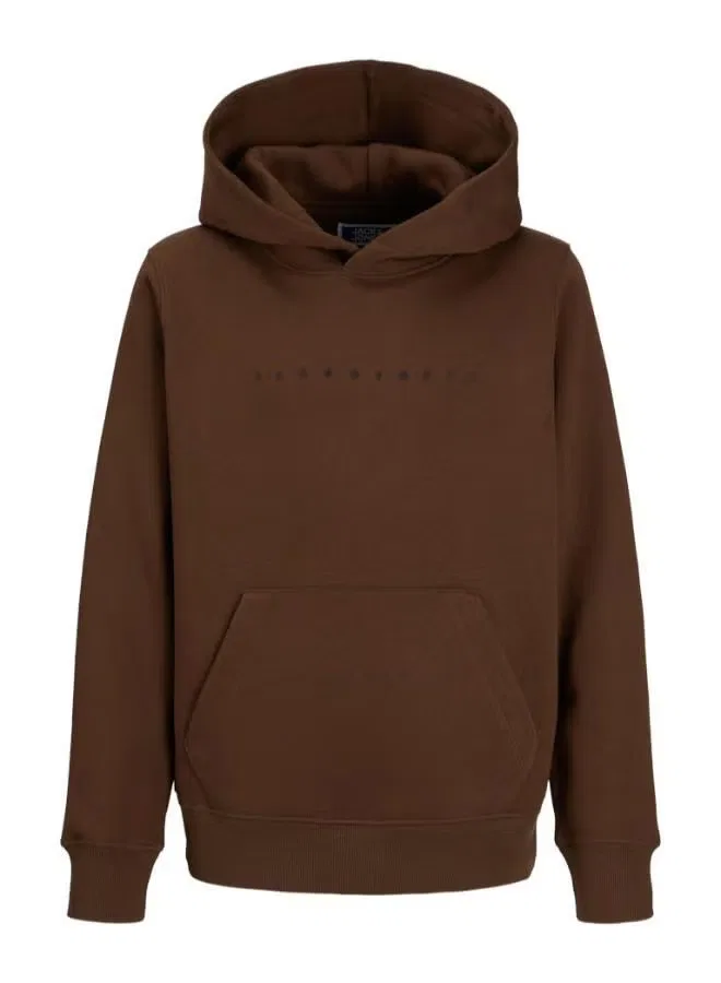 Худи с капюшоном свободного кроя Jack & Jones Junior, какао