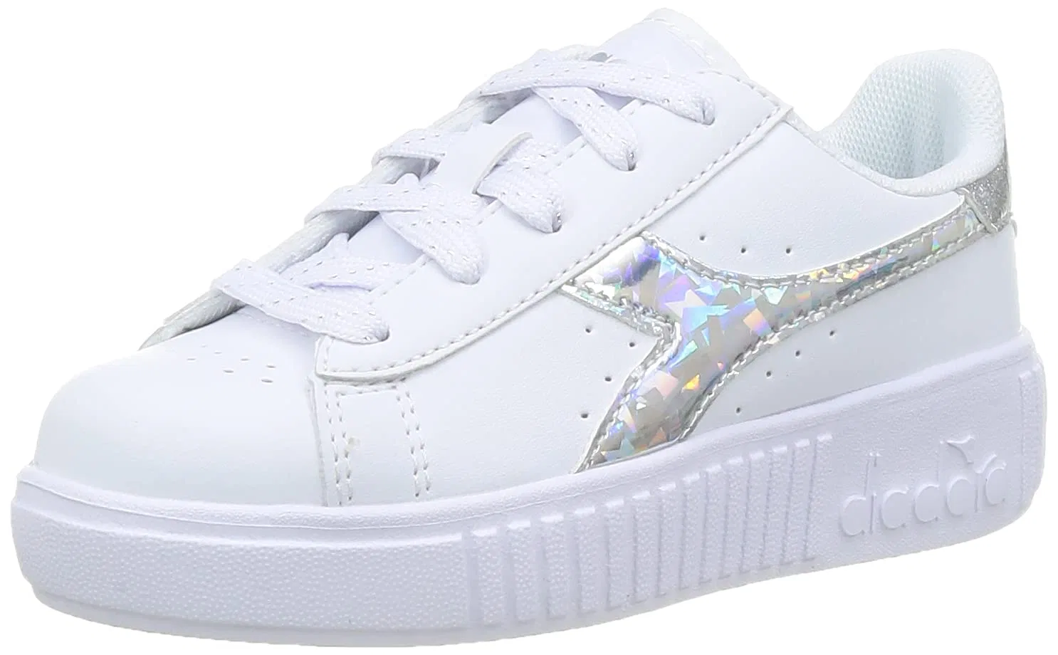 Детские кроссовки для девочек Diadora B. Elite, White White Silver