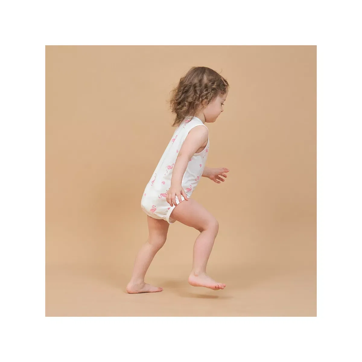 Детское боди-майка для девочек из модала Laimi Bloom, White — фото 3