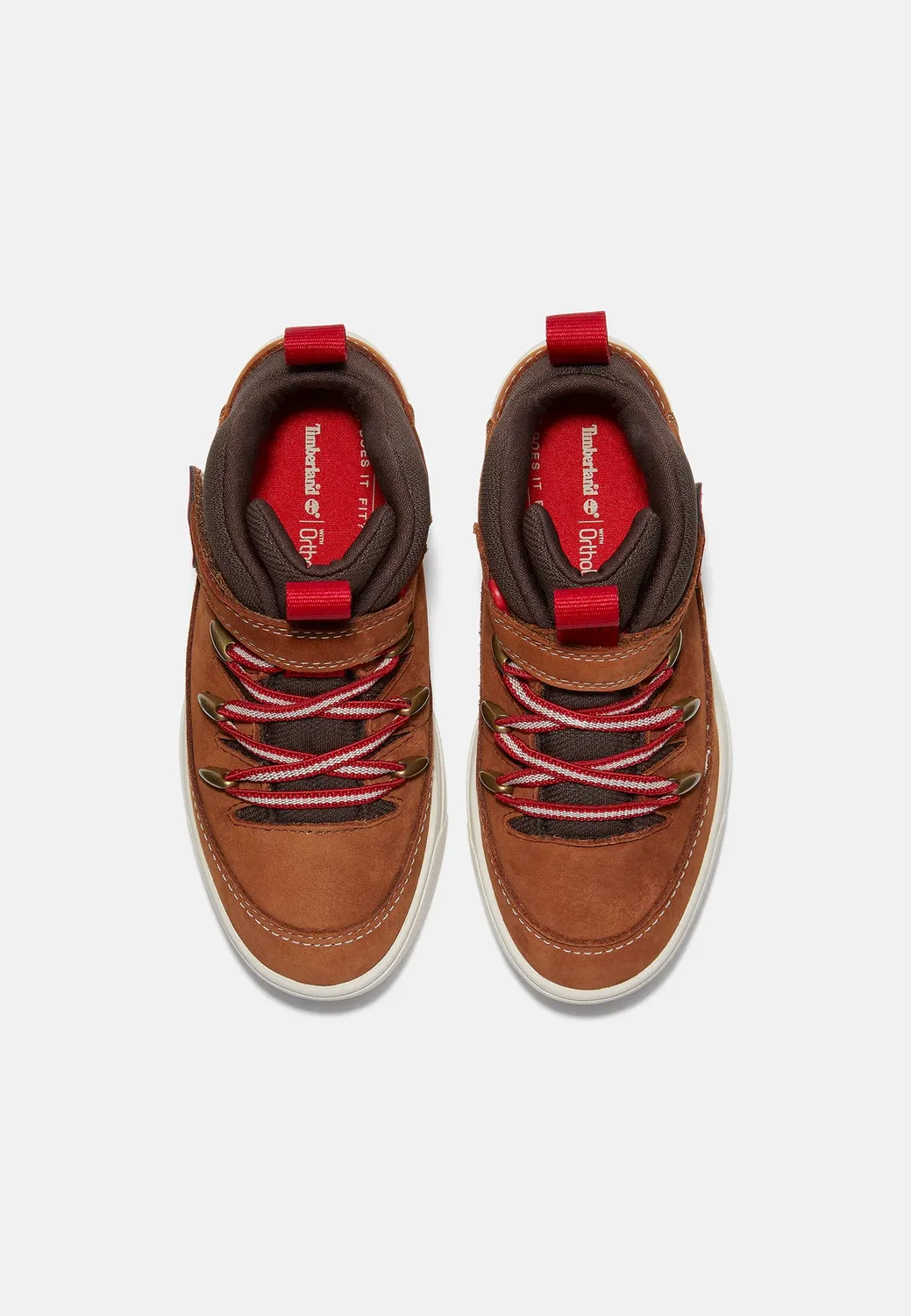 Кроссовки средней высоты на липучке Timberland, Rust Copper — фото 3
