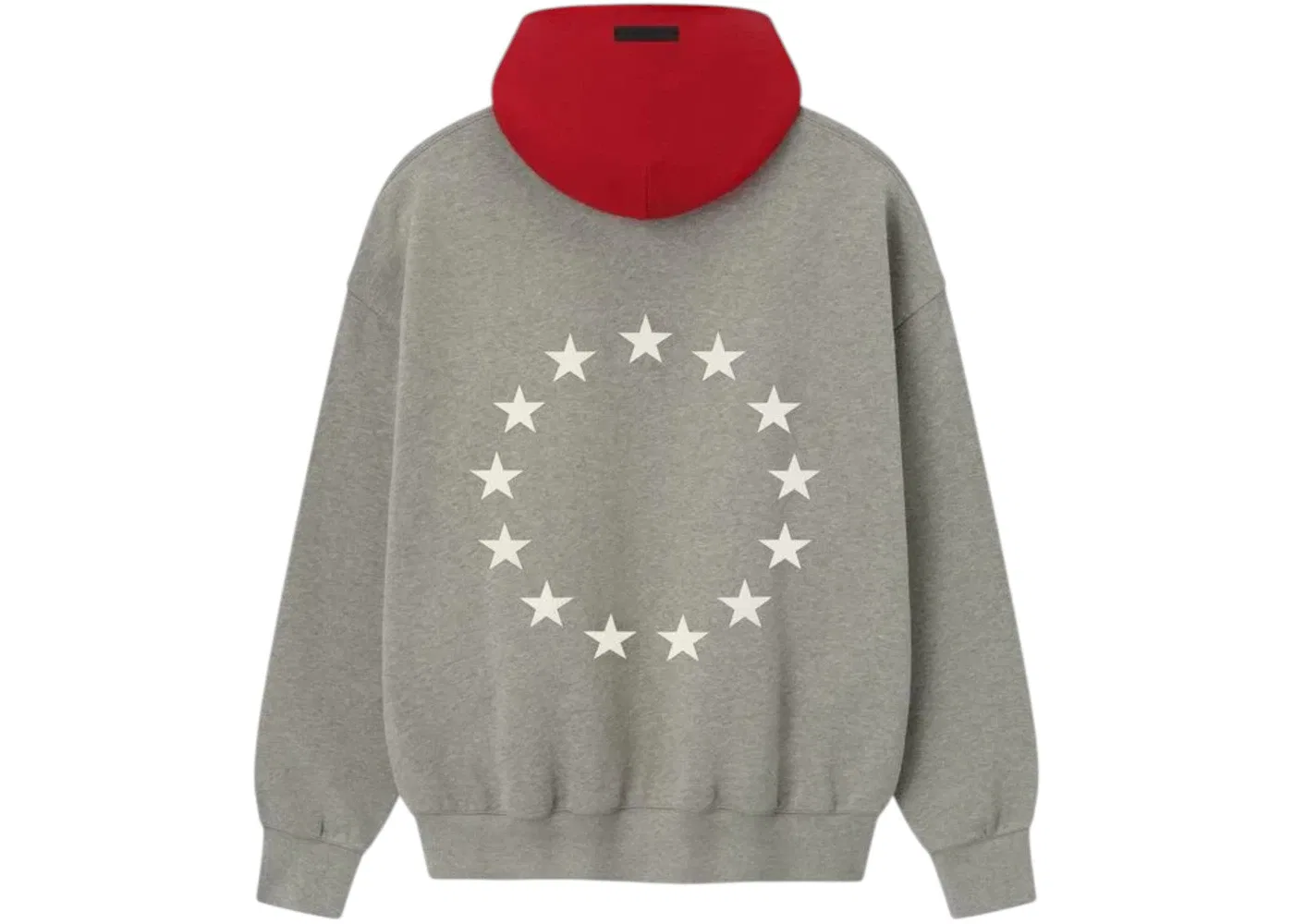 Мужская худи с длинным рукавом Fear of God Essentials Sixers Sport Hoodie, Concrete Heather/Red — фото 2