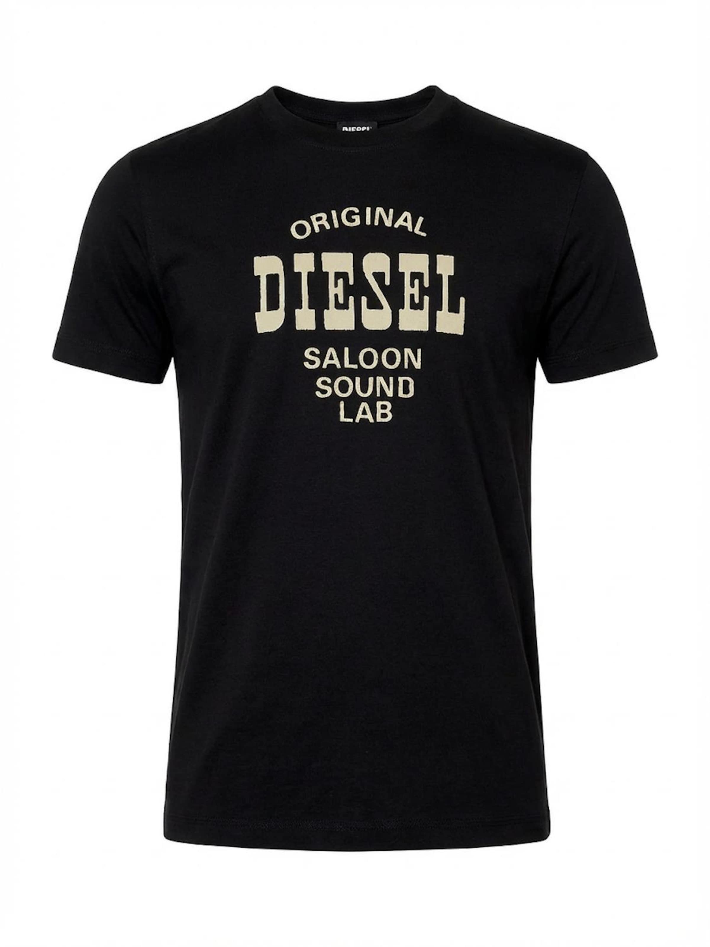 

DIESEL Футболка 'T-DIEGOR-E12' в черном цвете