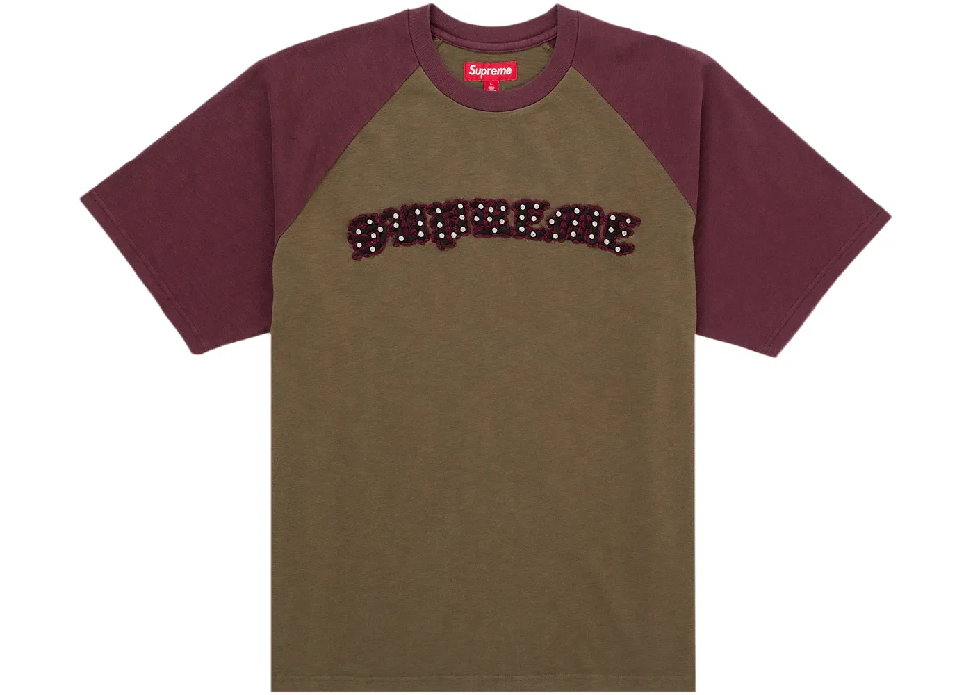 Мужская футболка с длинным рукавом реглан с принтом Top Supreme, Olive