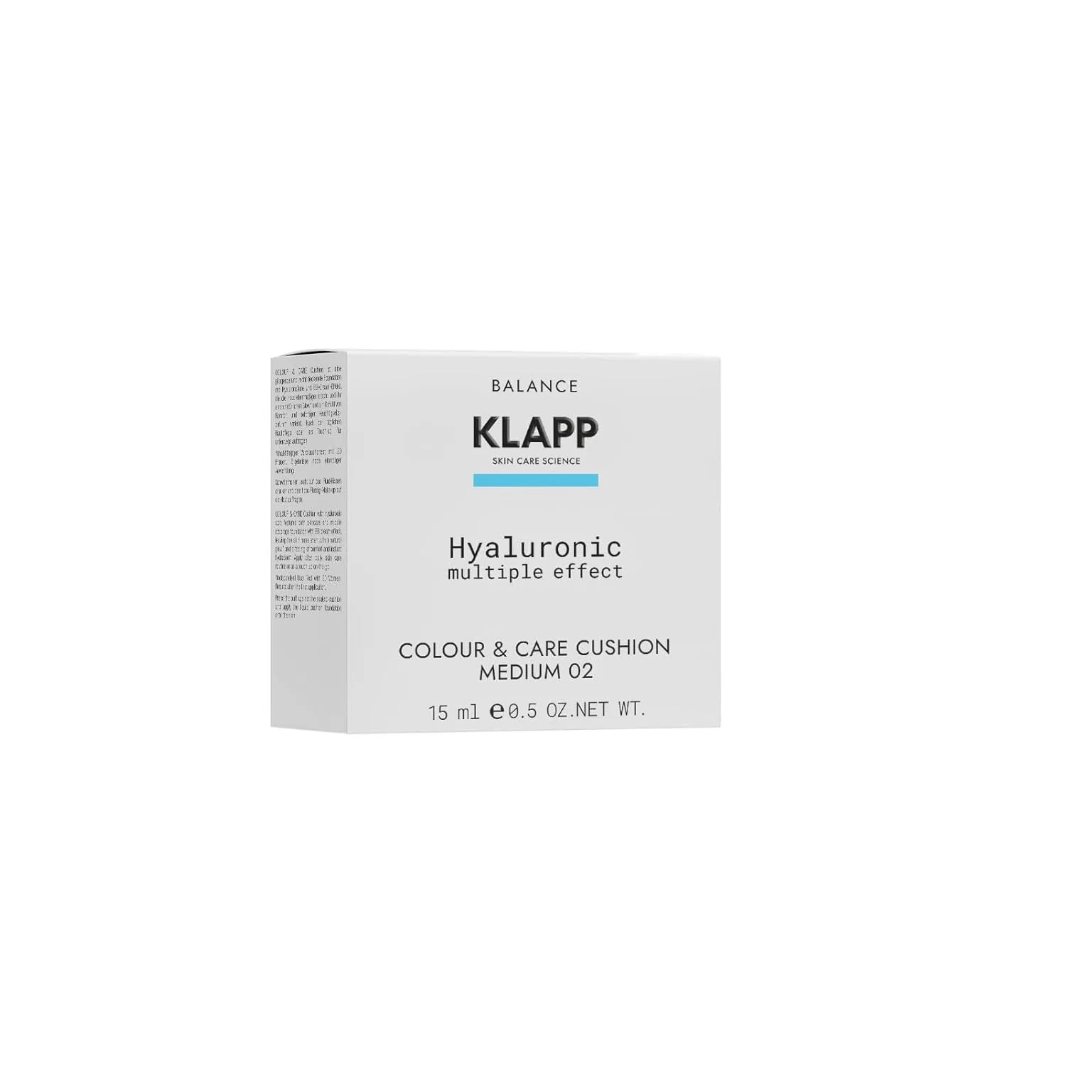Тональная основа-уход с гиалуроновой кислотой Klapp, 15 г, Medium 02 — фото 2