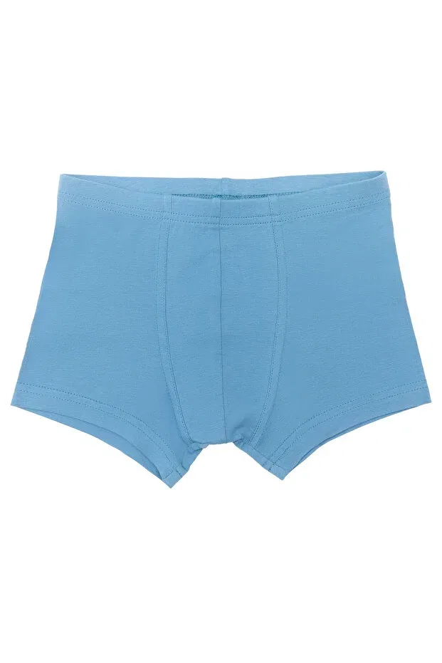 Детские трусы-боксеры для мальчиков хлопковые Gots Certified Organic Cotton Boys Boxer - Slim Fit, Elastic Waist, Vegan Albero Natur, Denim Blue — фото 2