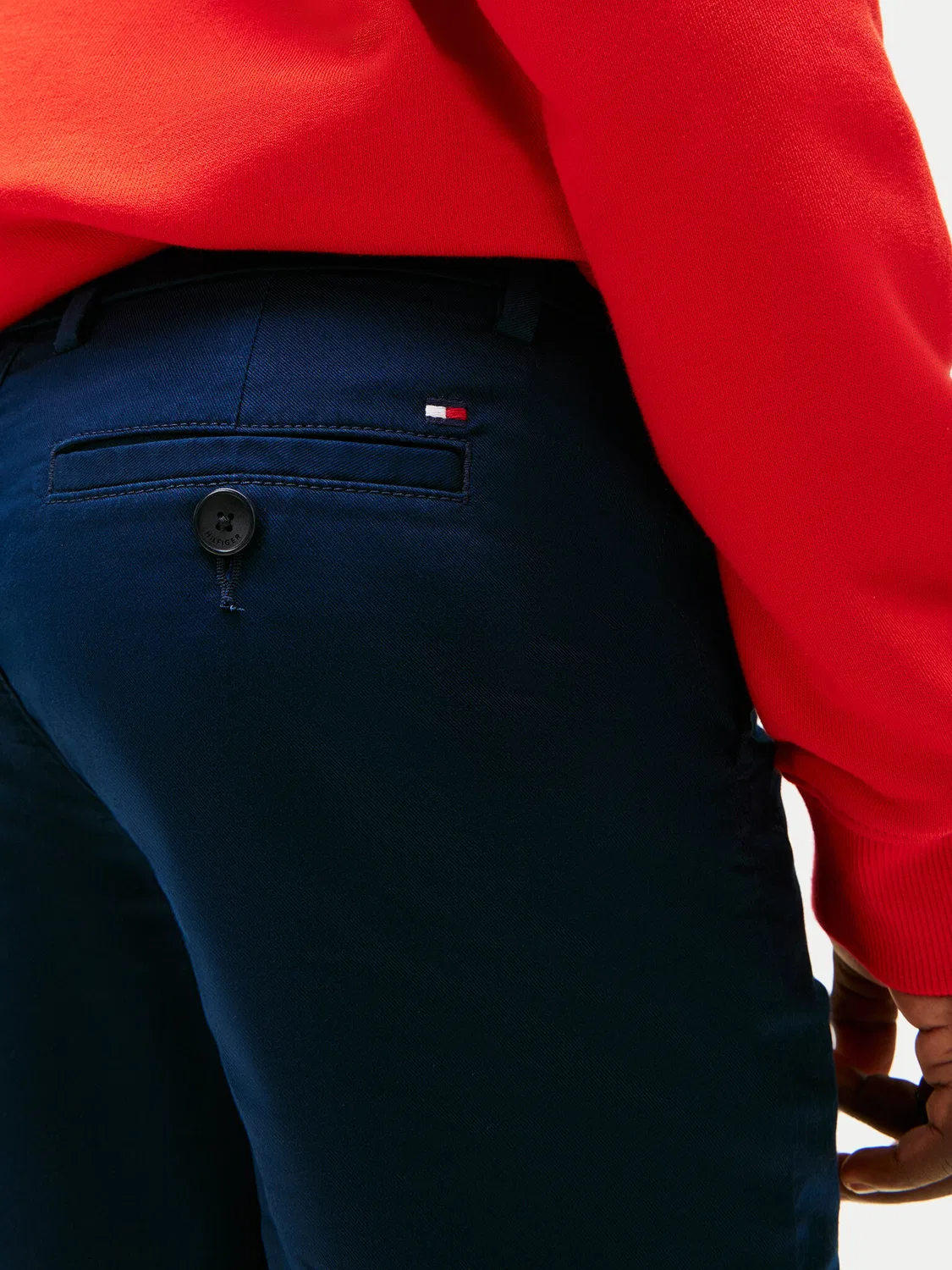 Тканевые шорты стандартного кроя для мальчика Essential Tommy Hilfiger, темно-синий — фото 4