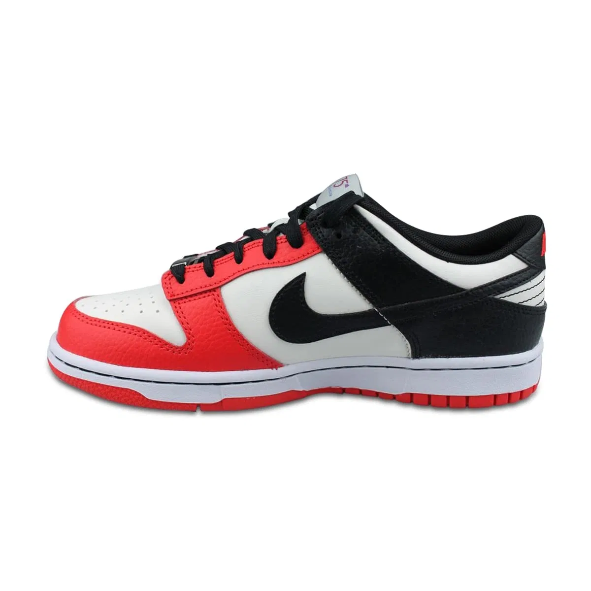 Детские кроссовки с принтом Dunk Low Gs NIKE, White Laser Fuchsia — фото 2