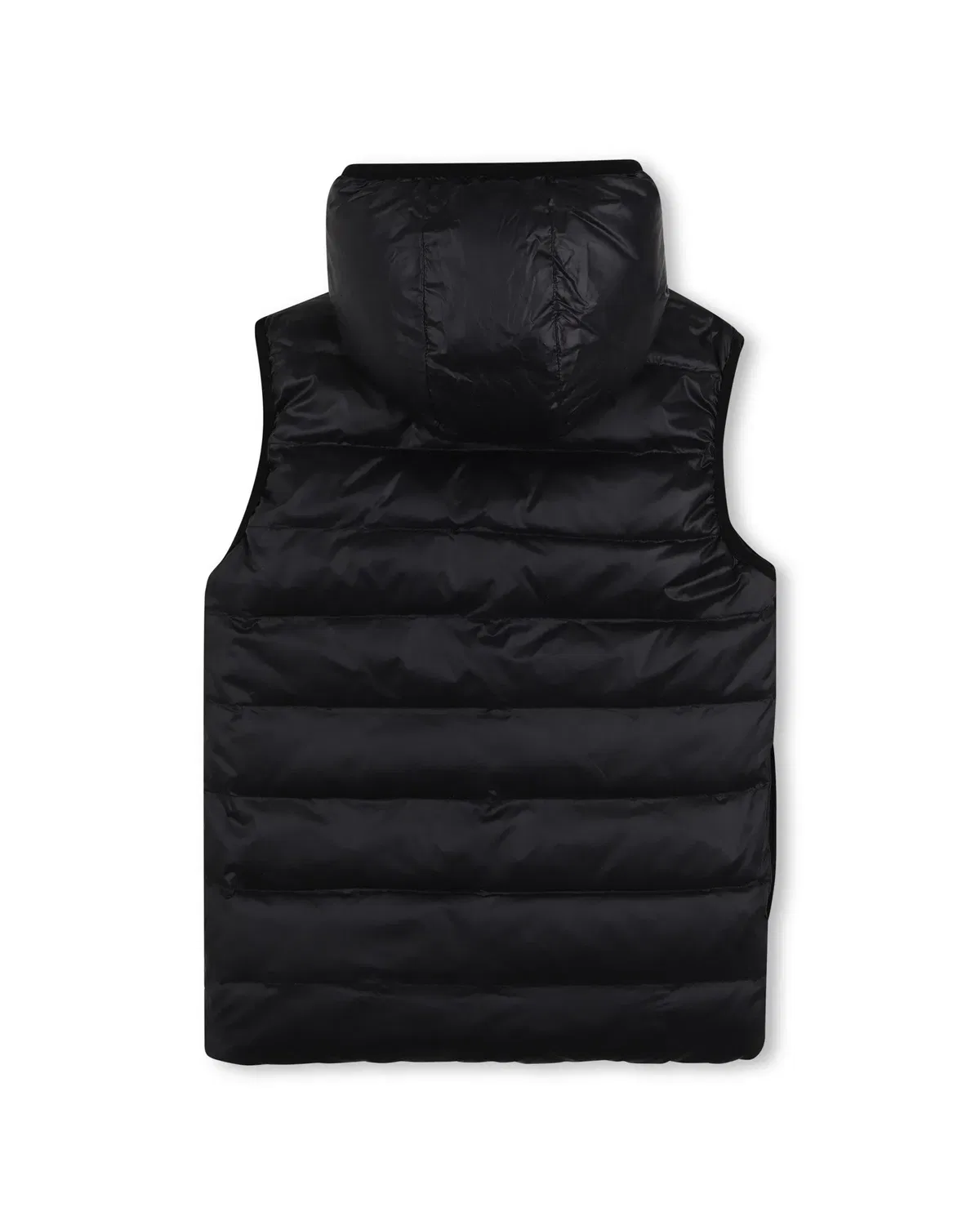 Детское пальто для мальчиков стеганое BOSS Kidswear, Marrón Claro — фото 4