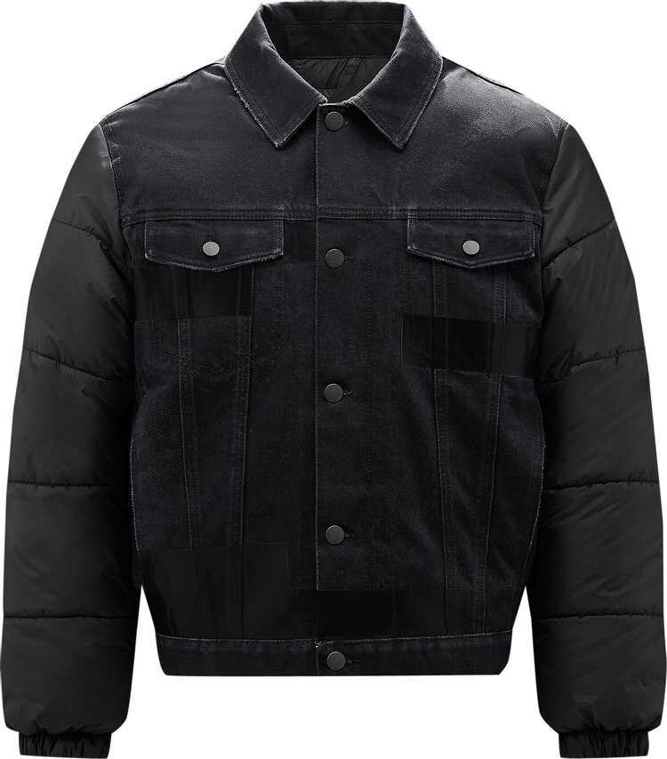 

Пуховик MCQ Denim Puffer 'Darkest Black', черный