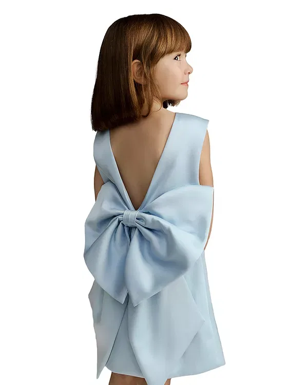 Детское платье для девочек без рукавов Olivia Bardot Junior, Steel Blue — фото 3