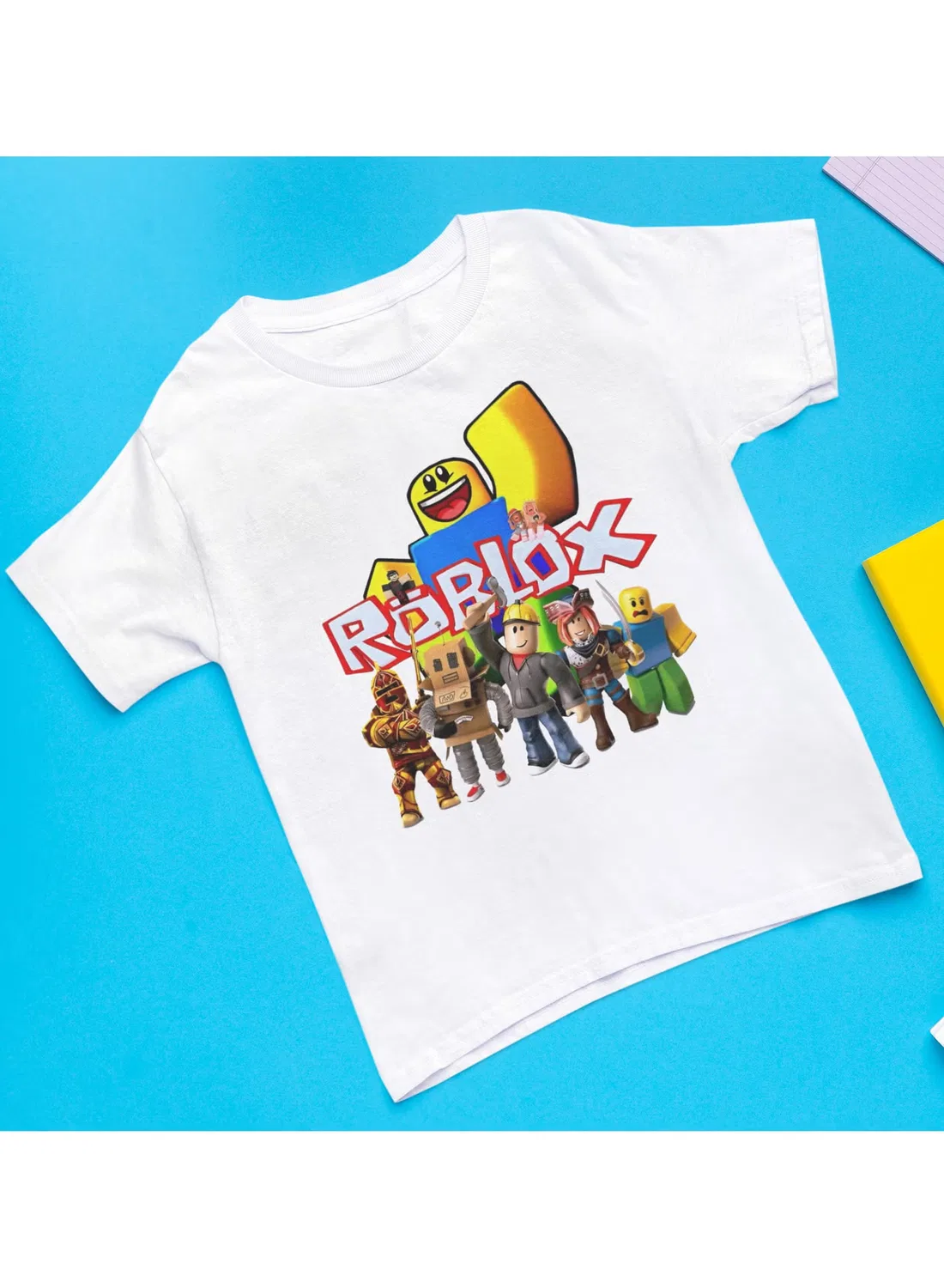 Футболка с принтом Roblox, Zoom, белый