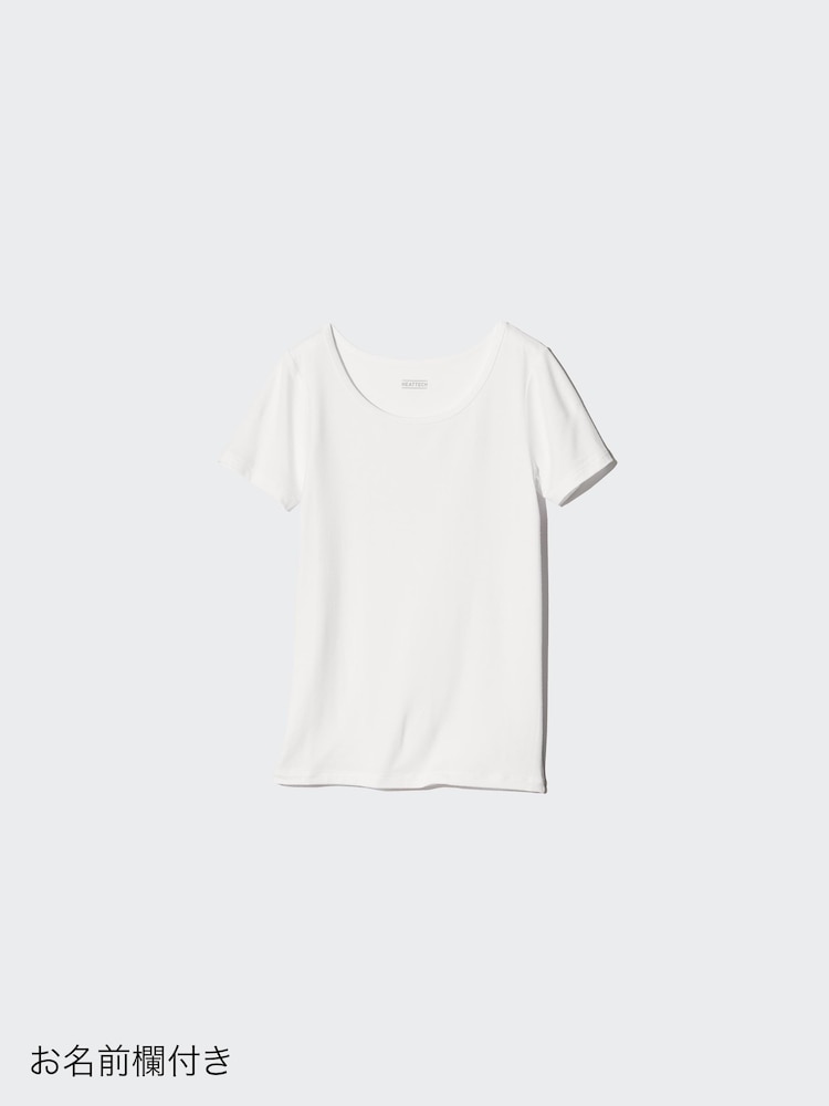 

Футболка heattech с u-образным вырезом Uniqlo, белый