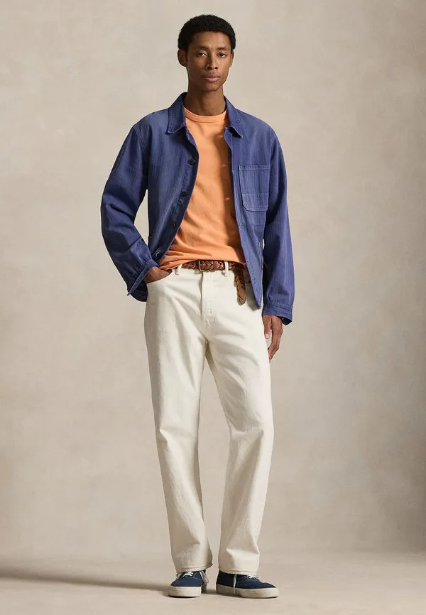 Классическая трикотажная футболка с круглым вырезом, базовая футболка Polo Ralph Lauren, Pompano Orange — фото 2