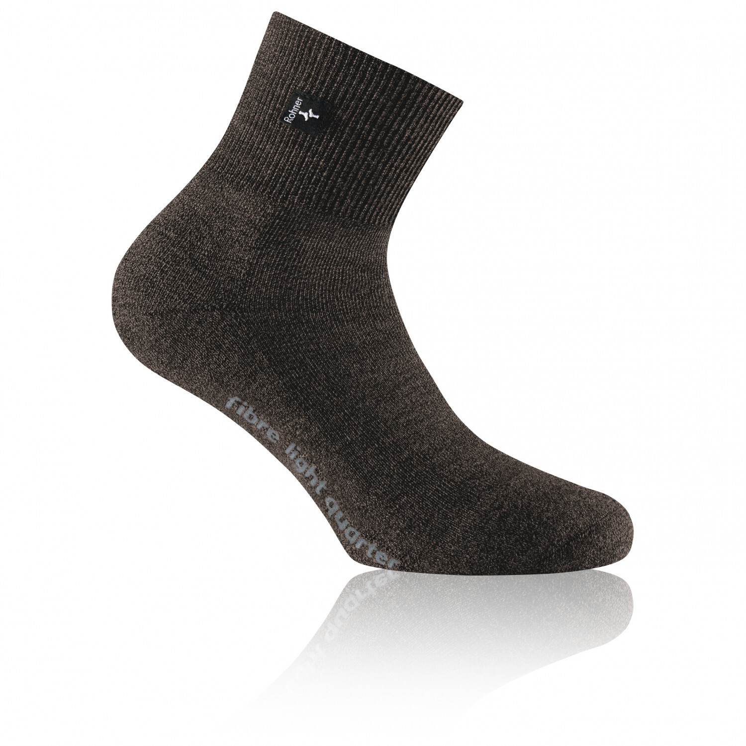 

Многофункциональные носки Rohner Fibre Light Quarter, цвет Brown Mele