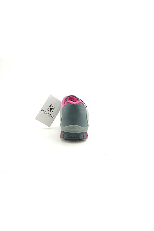 Детские кроссовки для мальчиков из искусственной кожи Benny Sports Shoes Buckhead, Grey-Fuchsia — фото 4