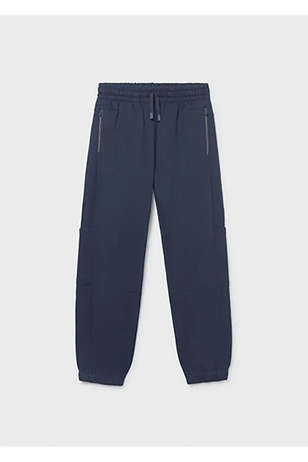 Детские спортивные штаны для девочек с принтом Mayoral, Navy Blue — фото 2