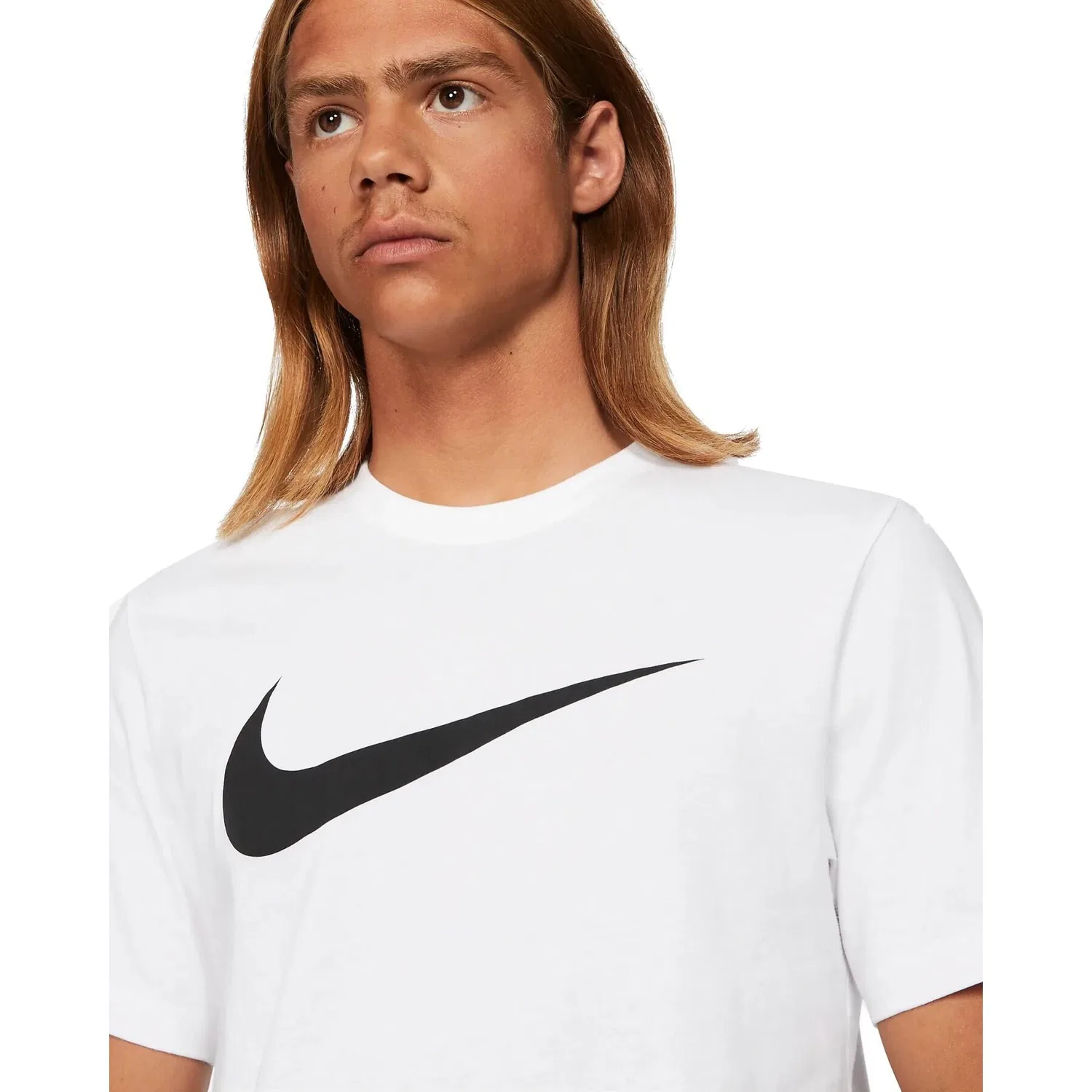 Мужская футболка с принтом Nike Icon Swoosh Nike, Weiß — фото 3