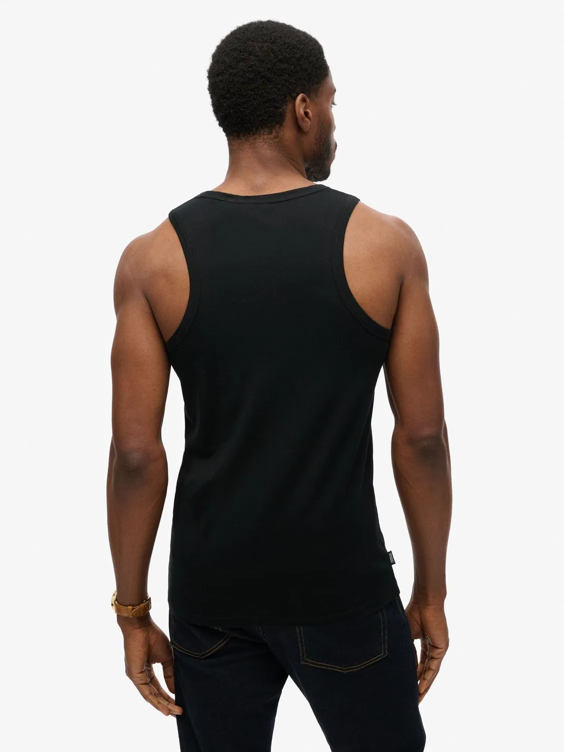 Майка Essential Logo Vest Superdry, черный — фото 2