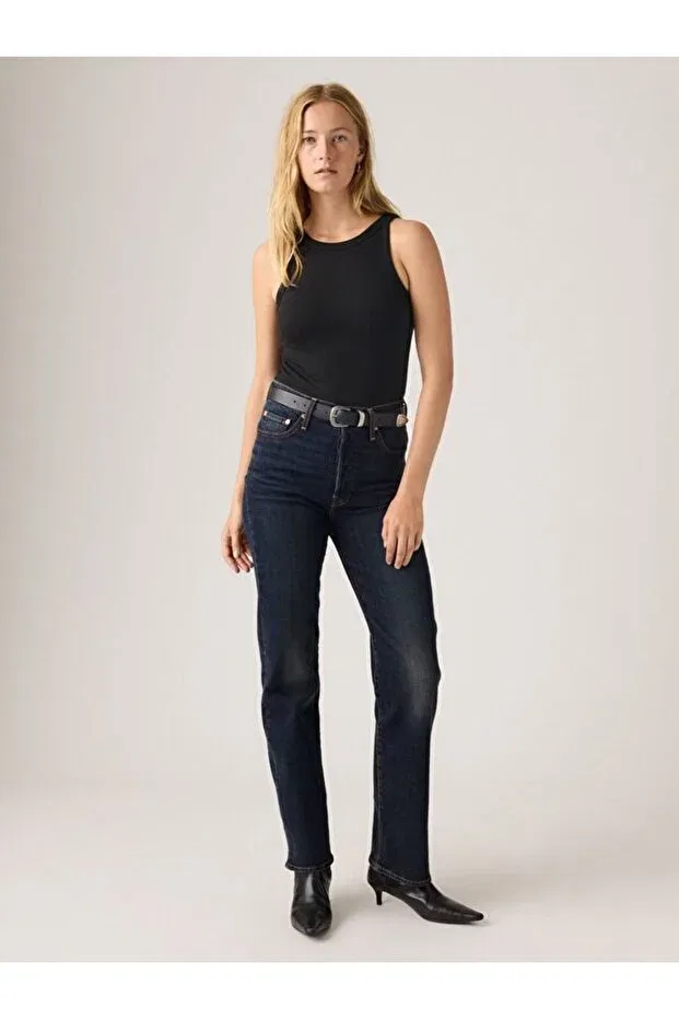 Женские джинсы прямого кроя Levi'S, Dark Indigo - Flat Finish