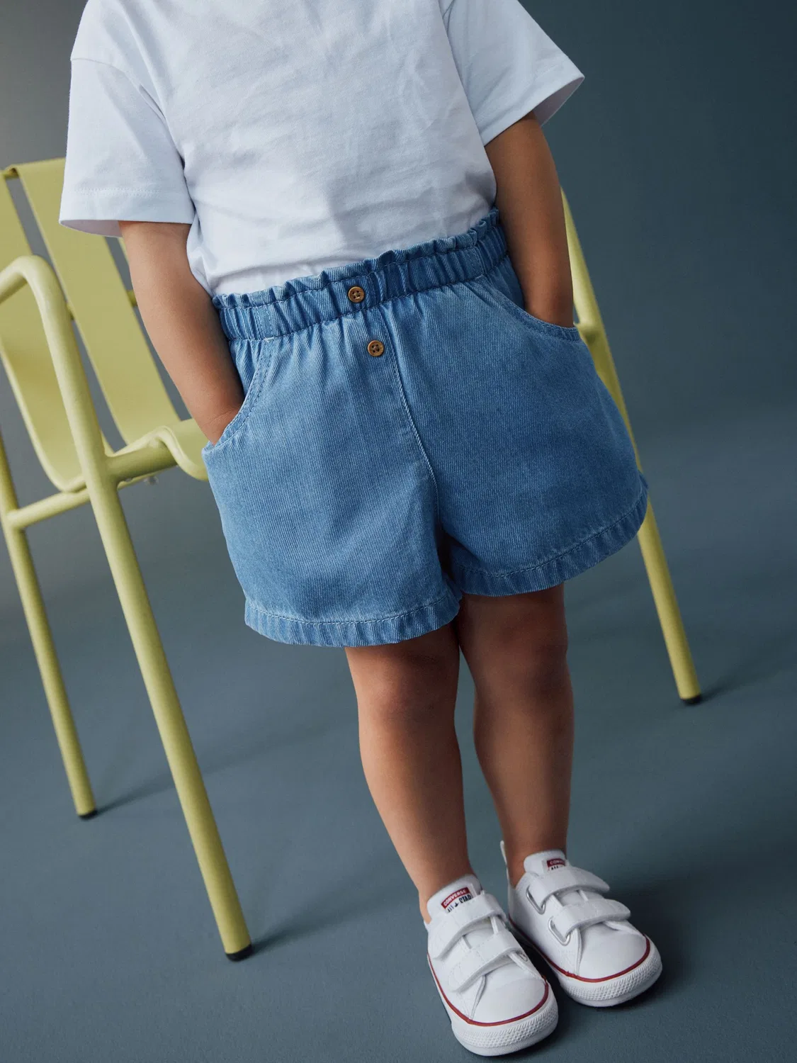 Шорты джинсовые Soft Denim Next, средний синий — фото 2