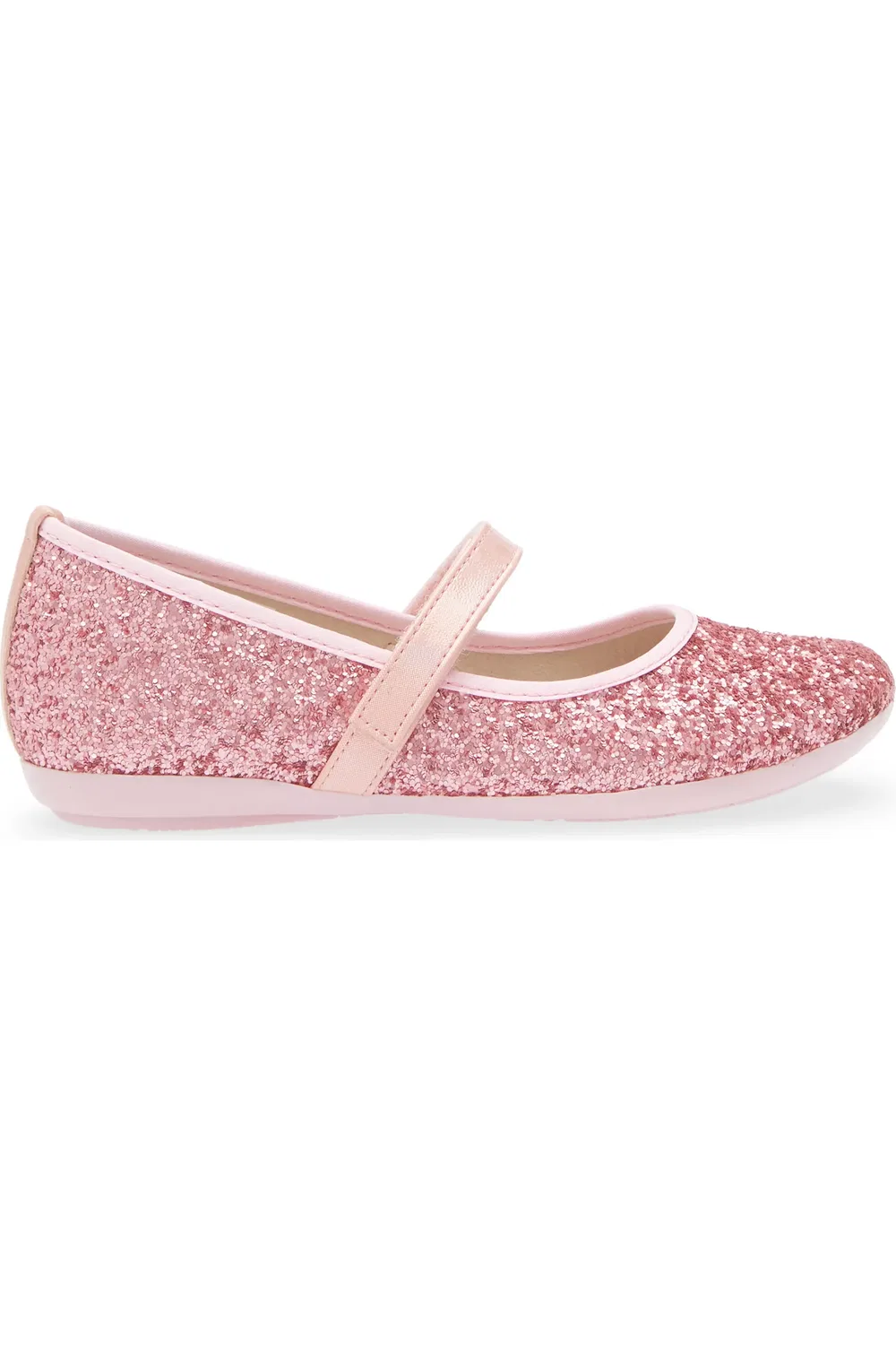 Туфли детские с блестками Estrella Mary Jane Childrenchic, розовый — фото 3