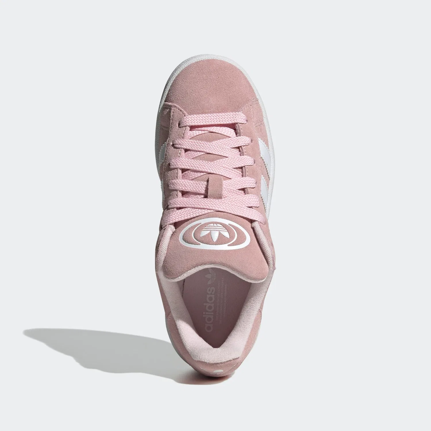 Детские кроссовки с ретро-дизайном Campus 00S Adidas Originals, Clear Pink/White/Gum — фото 4