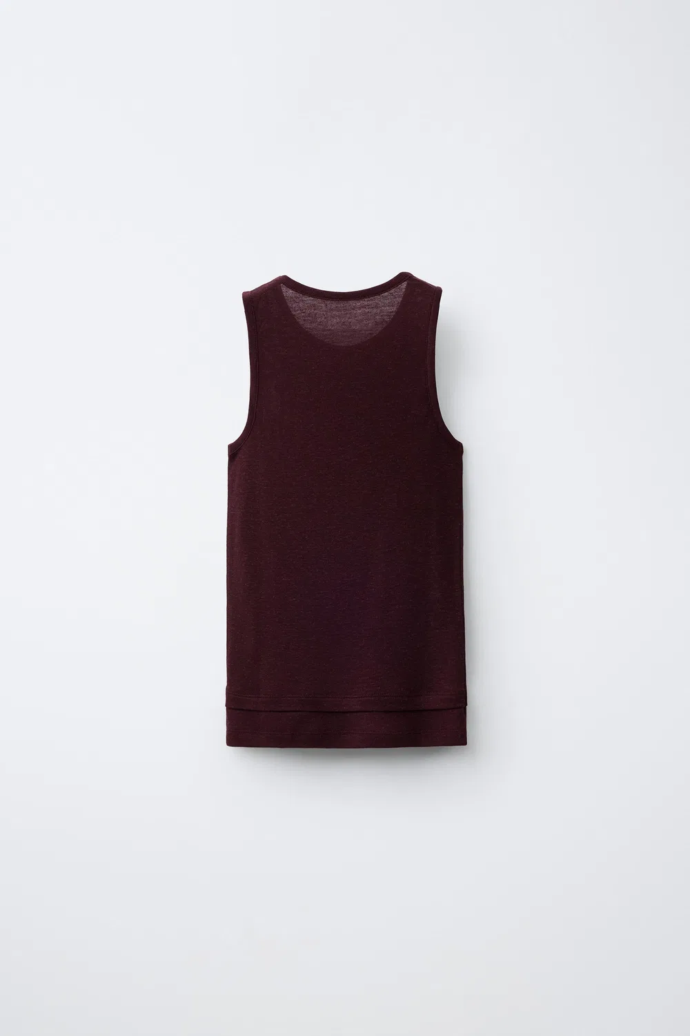 Футболка из смеси льна ZARA, Brown — фото 2
