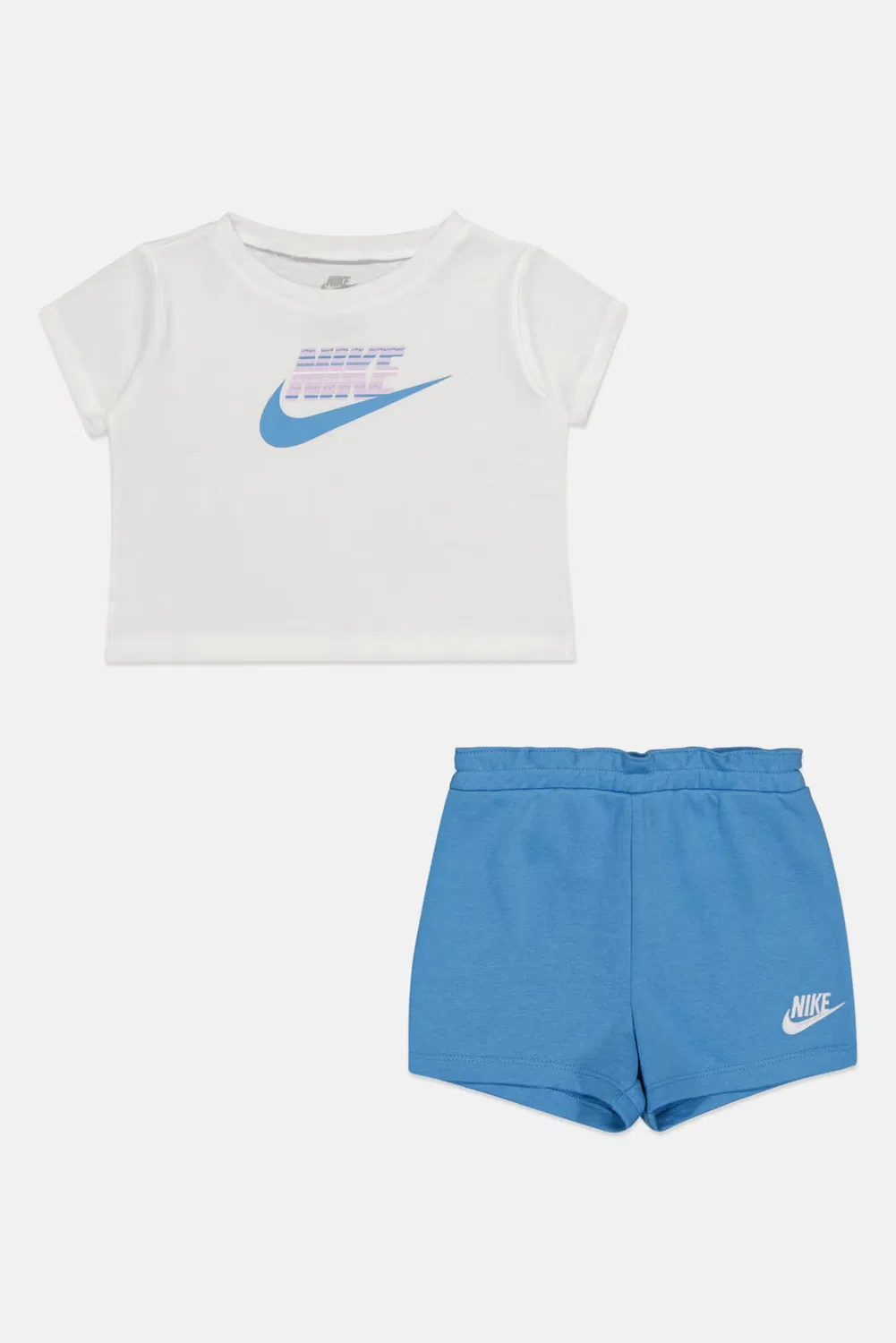 Комплект футболки и шорт с логотипом бренда Nike, разноцветный — фото 2