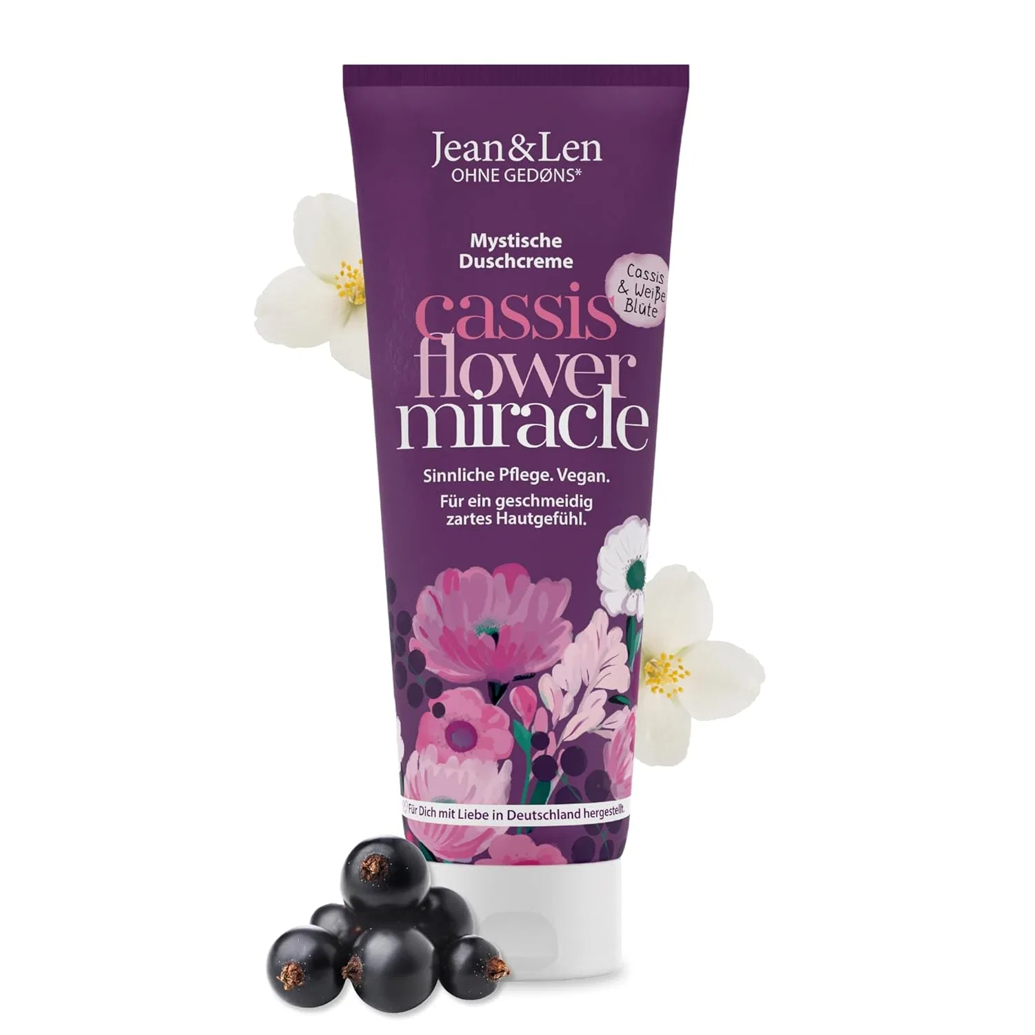 Гель для душа Cassis & White Blossom, Jean & Len, 250 мл