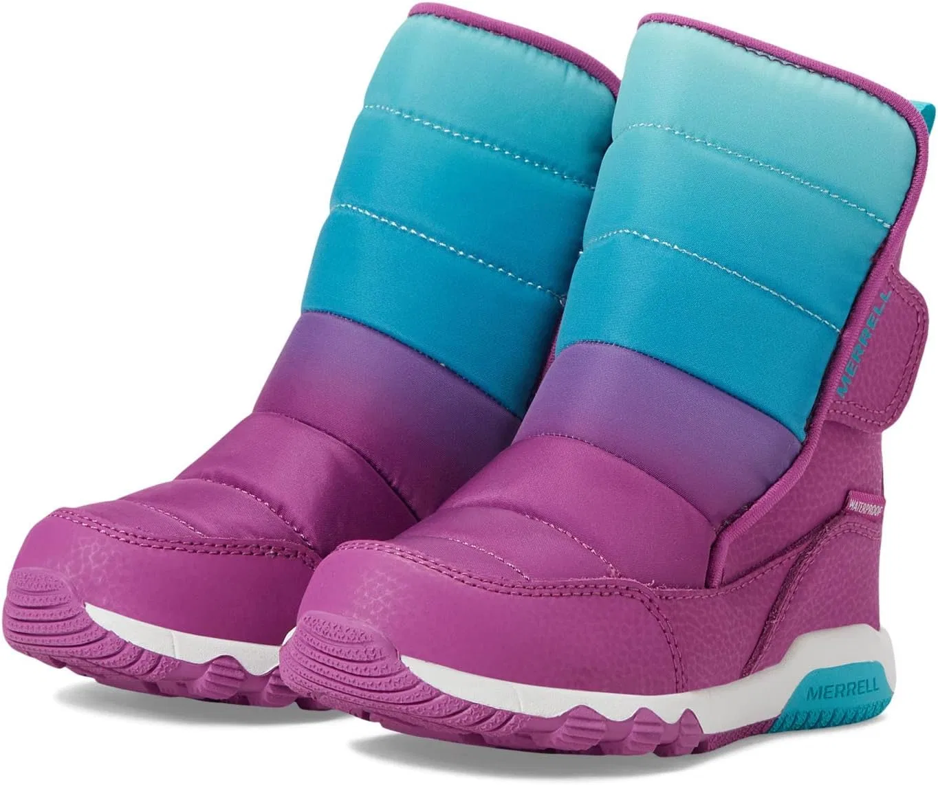 Детские ботинки водонепроницаемые Free Roam Puffer Merrell, Berry/Turq