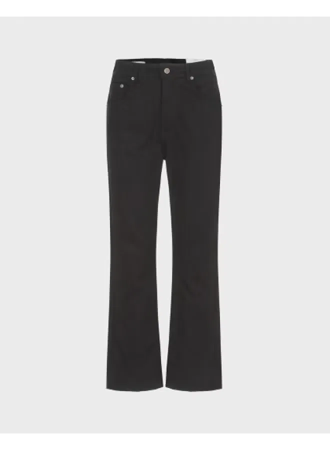 Брюки хлопковые джинсовые Zara, черный