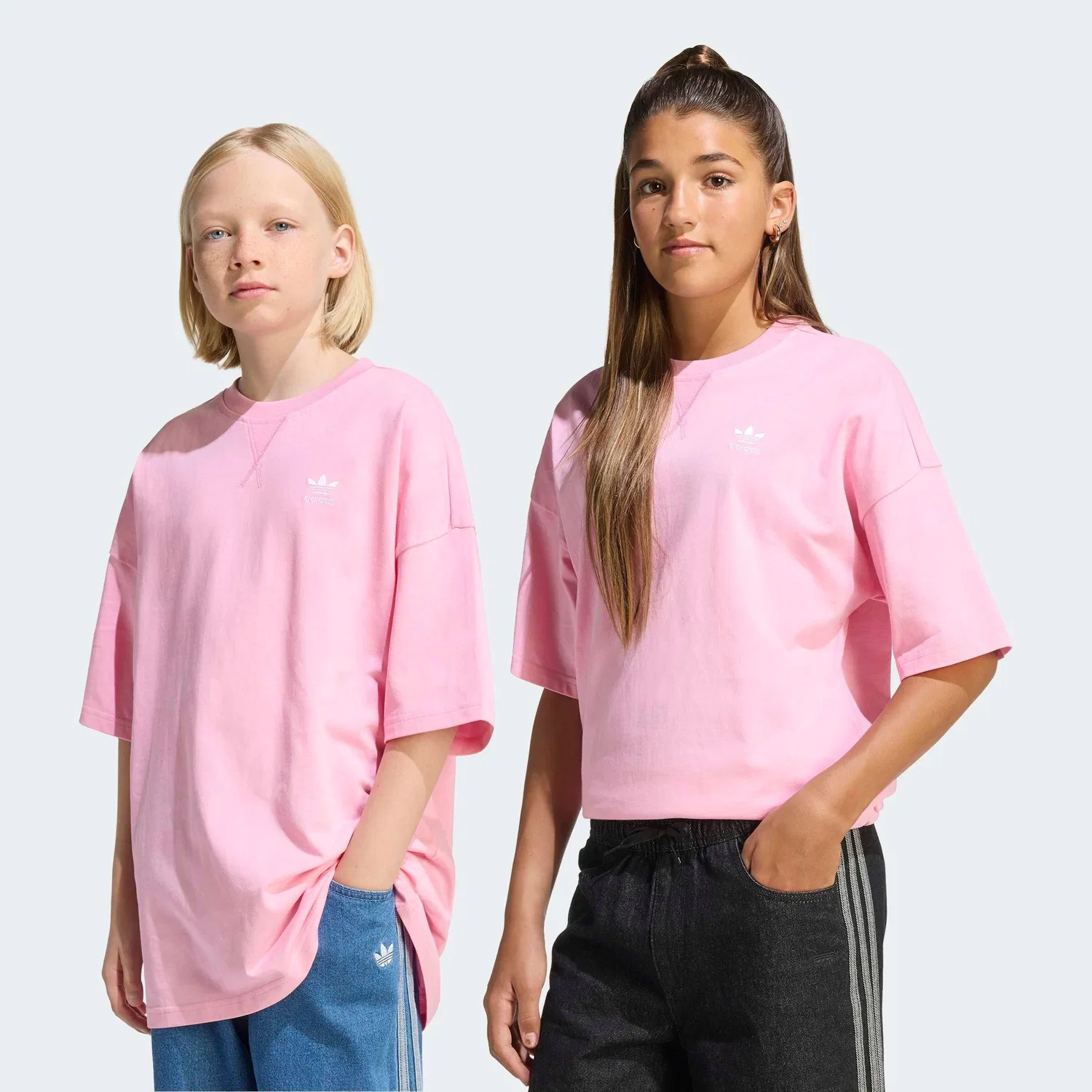 Футболка Adidas Originals розового цвета — фото 3