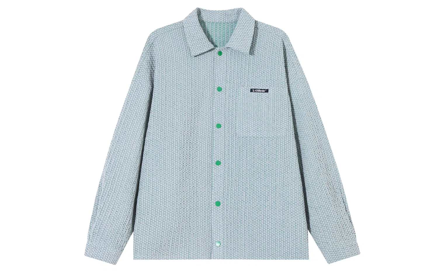 Детское джинсовое пальто с лацканами, прямой крой, F426, Green