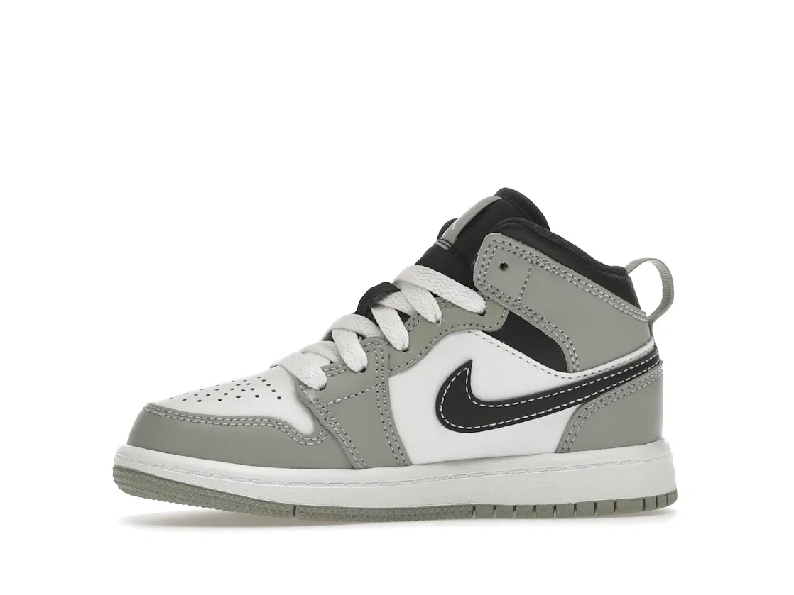 Детские кроссовки Lifestyle с принтом Jordan 1 Mid Jordan, Light Smoke Grey/Anthracite/White — фото 3