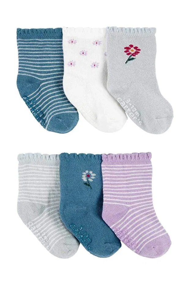 Детские носки для девочек набор 6 пар Carter'S, Multicolor