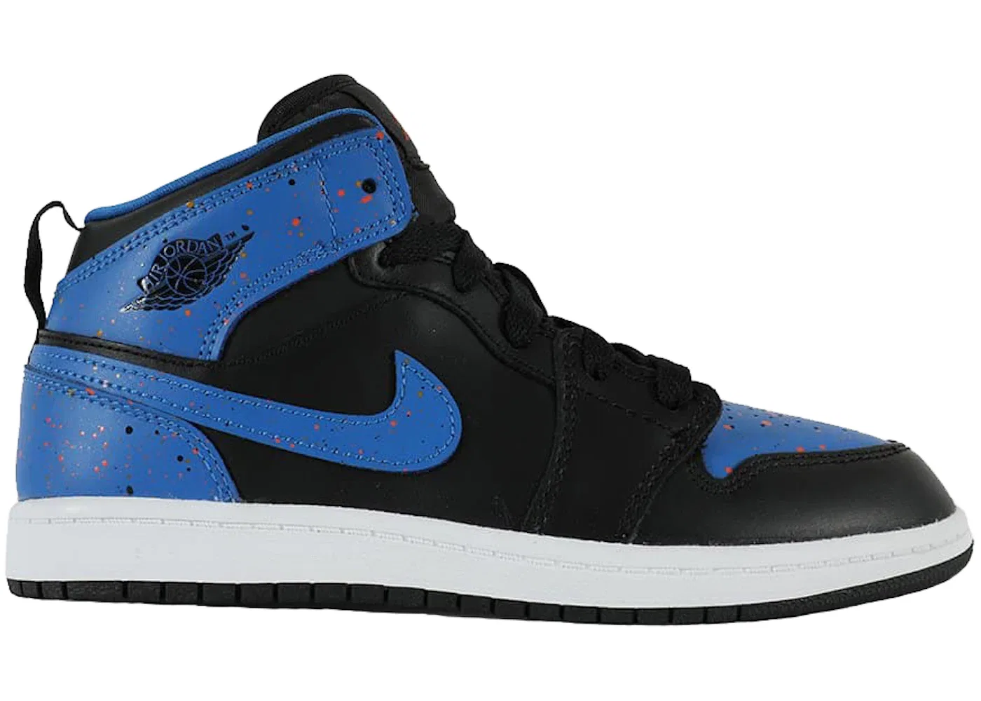 Детские кроссовки Lifestyle Jordan 1 Mid Jordan, Black/Team Orange-Signal Blue