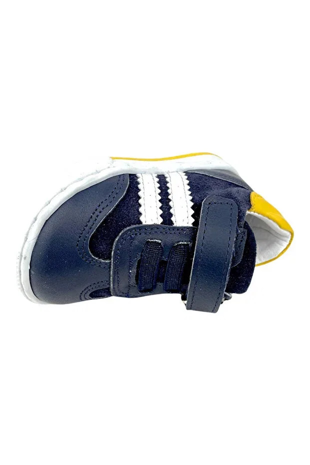 Детские кеды для девочек с полоской Nubebe, Navy Blue-White — фото 4