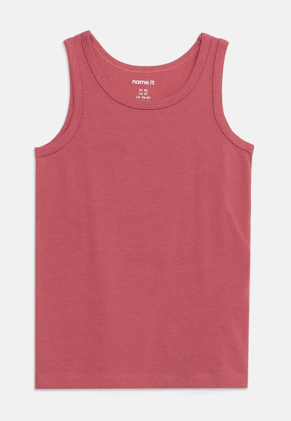 Nmftank princess 2 pack - нижняя рубашка Name It, Parfait Pink/Mauvewood — фото 2