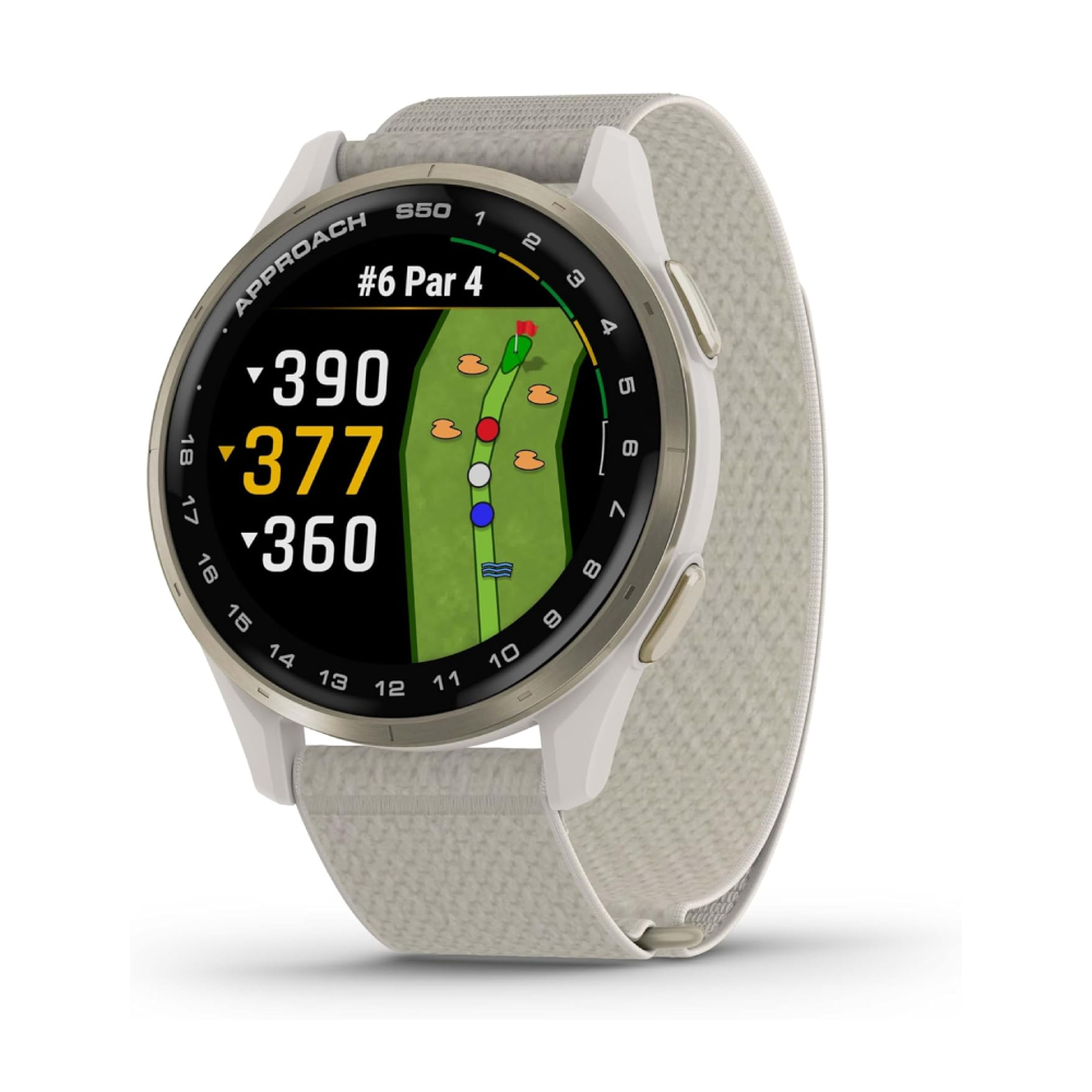 

Умные часы Garmin Approach S50, 43 мм, Wi-Fi, бежевый