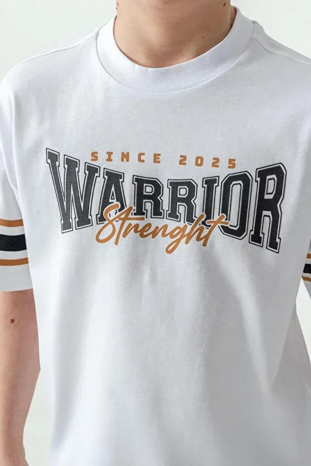 Детский комплект для мальчиков с принтом Warrior Strength Mışıl Kids, Black — фото 4
