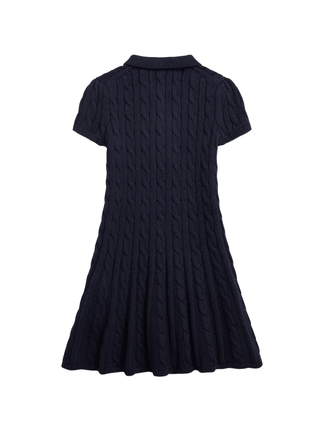Платье-поло синее хлопковое Polo Ralph Lauren, синий — фото 2