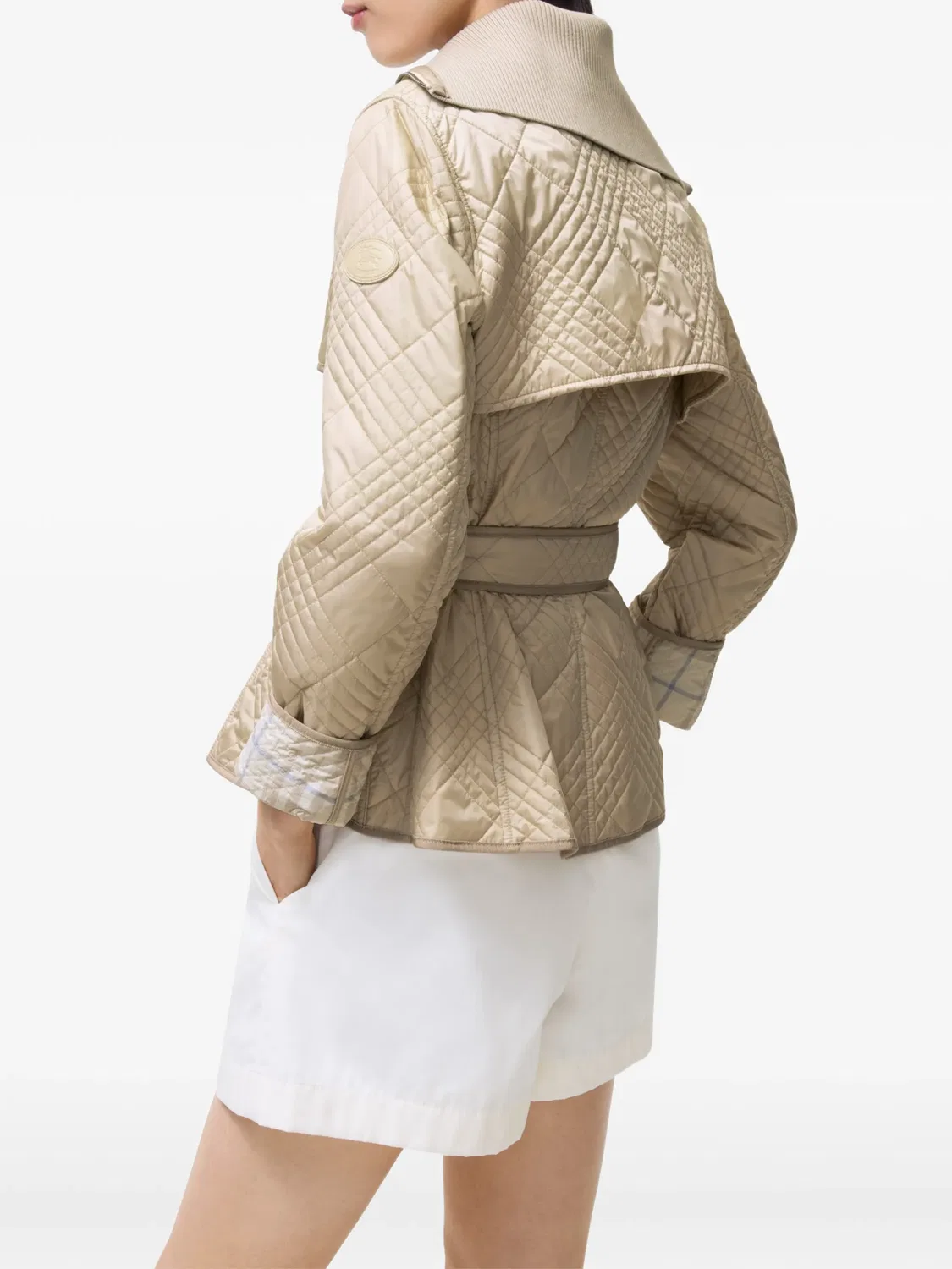 Куртка Abbeydale в клетку Burberry, нейтральные цвета — фото 2