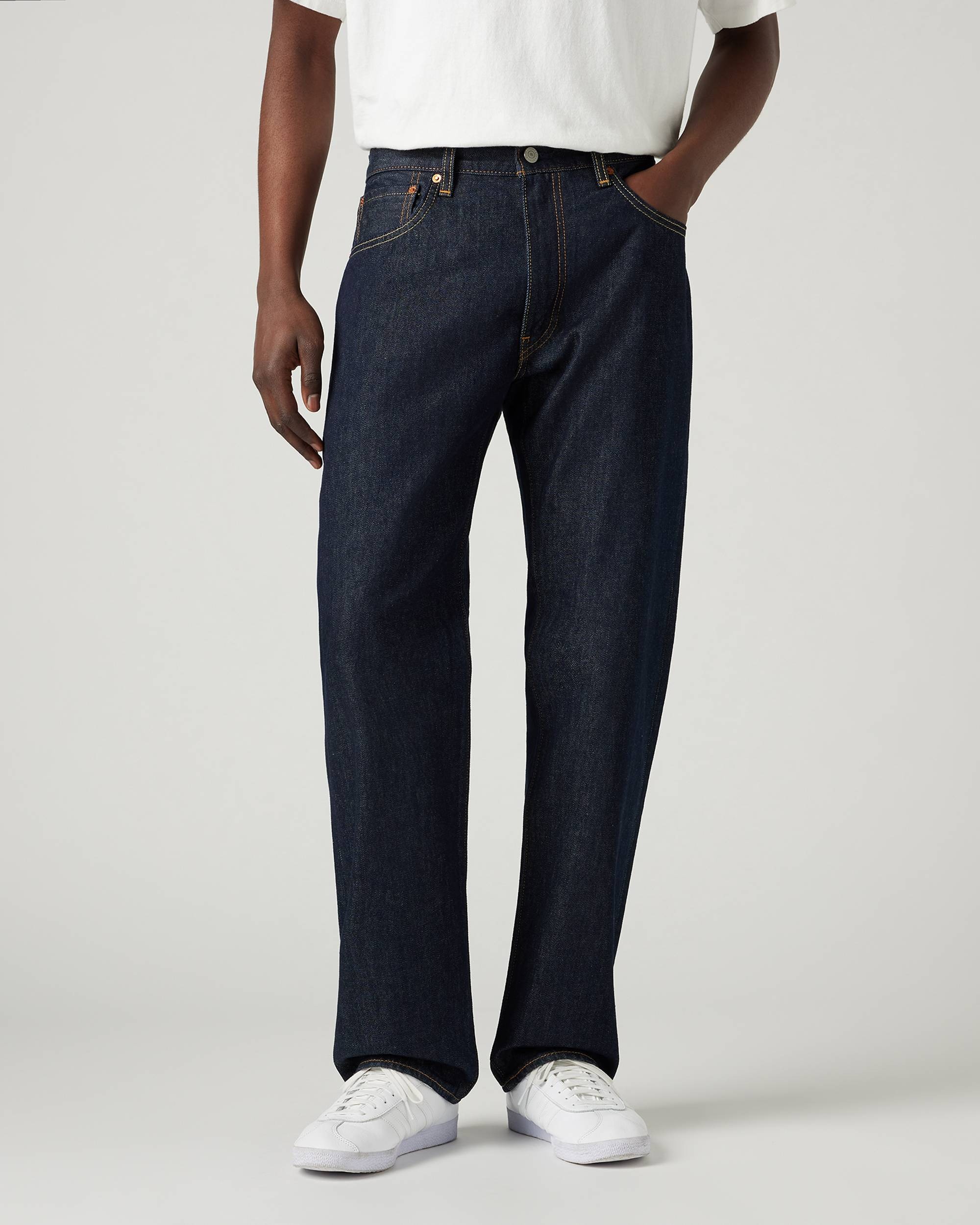 Джинсы Levi's 555 Relaxed Straight, темно-синий — фото 2