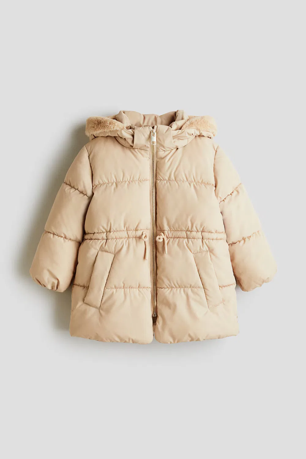 Пуховая куртка с капюшоном H&M, Beige — фото 4