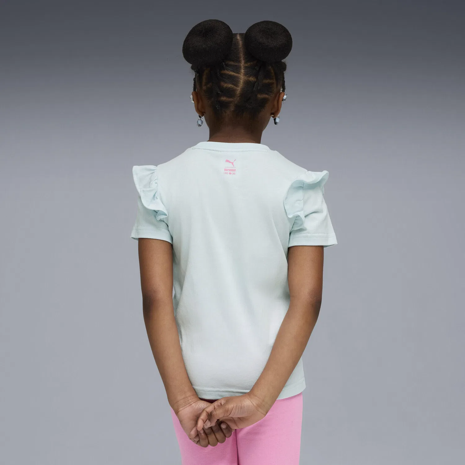 Детская футболка с рюшами и принтом PUMA x HELLO KITTY AND FRIENDS, Puma, Блау — фото 3